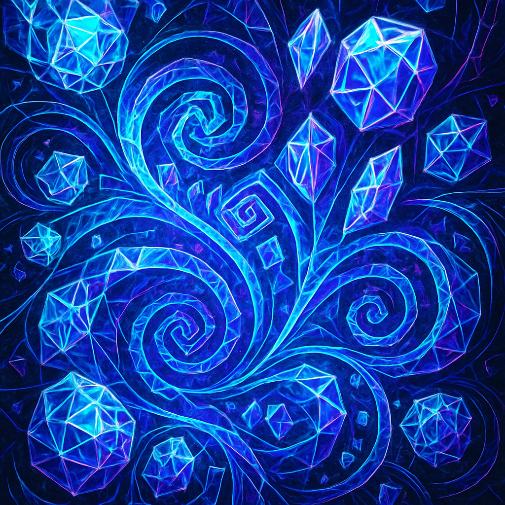 Abstract generative digital art piece